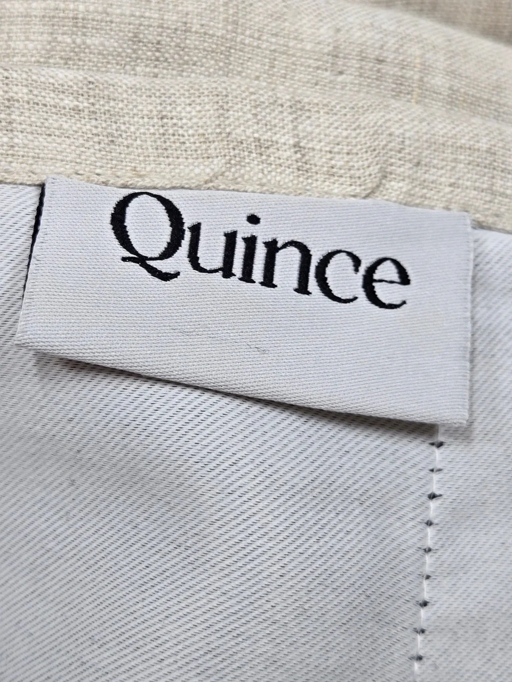 NWT QUINCE Set Of 2 48x84 European Linen True Blackout Curtains Flax 9967